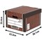 Bankers Box Premium Presto Classic Box, Woodgrain, Pack of 5