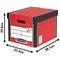 Bankers Box Premium Presto Tall Storage Box, Red, Pack of 5