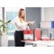 Bankers Box Premium Presto Tall Storage Box, Red, Pack of 5