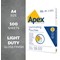 Fellowes Apex A4 Laminating Pouches, 150 Microns, Glossy, Pack of 100