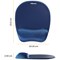 Fellowes Memory Foam Mouse Mat, With Wrist Rest, Blue Fellowes Memory Foam Mouse Mat, With Wrist Rest, Blue