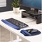 Fellowes Memory Foam Mouse Mat, With Wrist Rest, Blue