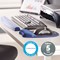 Fellowes Memory Foam Mouse Mat, With Wrist Rest, Blue