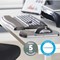 Fellowes Height-Adjustable Gel Mouse Mat, With Wrist Rest, Graphite