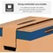 Bankers Box Smooth Move Prime Moving Boxes, W609xD457xH457mm, Brown, Pack of 5 Bankers Box Smooth Move Prime Moving Boxes, W609xD457xH457mm, Brown, Pack of 5