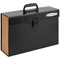 Fellowes Bankers Box Handifile Expanding Organiser Briefcase, 19-Part, Black