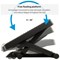 Fellowes Professional Series Ultimate Height Adjustable Foot Support, Black