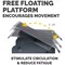 Fellowes Professional Series Heavy Duty Foot Support, Black