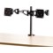 Fellowes Professional Series Deskclamped Dual Monitor Arm, Adjustable Height, Black