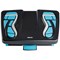 Fellowes Energizer Footrest, Black with Reflexology Mapping