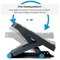 Fellowes Energizer Footrest, Black with Reflexology Mapping