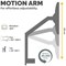 Fellowes Platinum Series Deskclamped Dual Monitor Arm, Adjustable Height, Black