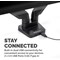 Fellowes Platinum Series Deskclamped Dual Monitor Arm, Adjustable Height, Black