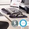 Fellowes Plush Touch Foam Microban Mouse Mat, With Wrist Rest, Black