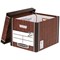 Bankers Box Premium 726 Archive Boxes, Woodgrain, Pack of 10