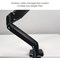 Fellowes Platinum Series Deskclamped Single Monitor Arm, Adjustable Height, Black