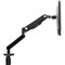 Fellowes Platinum Series Deskclamped Single Monitor Arm, Adjustable Height, Black