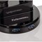 Fellowes Platinum Series Deskclamped Dual Stacking Monitor Arm, Adjustable Height, Black