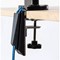 Fellowes Platinum Series Deskclamped Dual Stacking Monitor Arm, Adjustable Height, Black