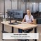 Fellowes Professional Series Tabletop Dual Monitor Arm, Adjustable Height, Black
