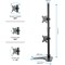 Fellowes Professional Series Tabletop Dual Vertical Monitor Arm, Adjustable Height, Black