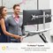 Fellowes Lotus Deskclamped Sit Stand Dual Screen Workstation, Adjustable Height, White