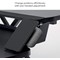 Fellowes Corsivo Tabletop Sit Stand Workstation, Adjustable Height, Black