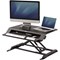 Fellowes Lotus LT Tabletop Sit Stand Workstation, Adjustable Height, Black