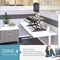 Fellowes Lotus LT Tabletop Sit Stand Workstation, Adjustable Height, Black