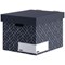 Bankers Box Decor Storage Box, Midnight Blue, Pack of 5