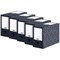 Bankers Box Decor 150mm Transfer File Midnight Blue/Grey (Pack of 5)