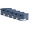 Bankers Box Decor Storage Box, Urban Slate Blue, Pack of 5