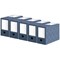 Bankers Box Decor 150mm Transfer File Slate Blue (Pack of 5)
