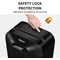 Fellowes Powershred LX25 P-4 Cross-Cut Shredder, 11.5 Litres, Black