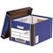 Bankers Box Premium Presto Classic Box, Blue, Pack of 5