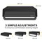 Fellowes Breyta Monitor Stand, Adjustable Height, Black