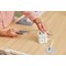 Fellowes Power Cube Type G UK/IE 3 Sockets 1 USB-A + 2 USB-C Ports White