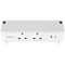 Fellowes Power Desk 2 Type G UK/IE 2 Sockets 1 USB-A + 1 USB-C Port White