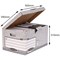 Bankers Box System Flip Top Storage Boxes, Grey, Pack of 10