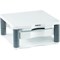 Fellowes Premium Monitor Stand Plus with Drawer and Copyholder, Adjustable Height, White