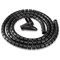 Fellowes CableZip Ducting with Cable Management Tool, 20mm Diameter, 2m Length, Black