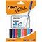 Bic Velleda 1741 Whiteboard Marker, Bullet Tip, Assorted, Wallet of 8