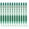 Zebra Z-Grip Retractable Ballpoint Green Pack of 12