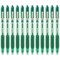 Zebra Z-Grip Retractable Ballpoint Green Pack of 12