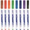 Bic Velleda Drywipe Marker 1721, Bullet tip, Assorted Colours, Pouch of 8