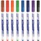 Bic Velleda Drywipe Marker 1721, Bullet tip, Assorted Colours, Pouch of 8
