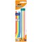 Bic Stripes HB Pencils Eraser Tip Assorted Blister (Pack of 3)
