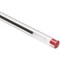 Bic Cristal Ball Pen, Clear Barrel, Red, Pack of 50