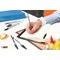 Bic Cristal Ball Pen, Clear Barrel, Red, Pack of 50