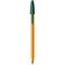 Bic Orange Fine Ballpoint Pen, Green, Pack of 20